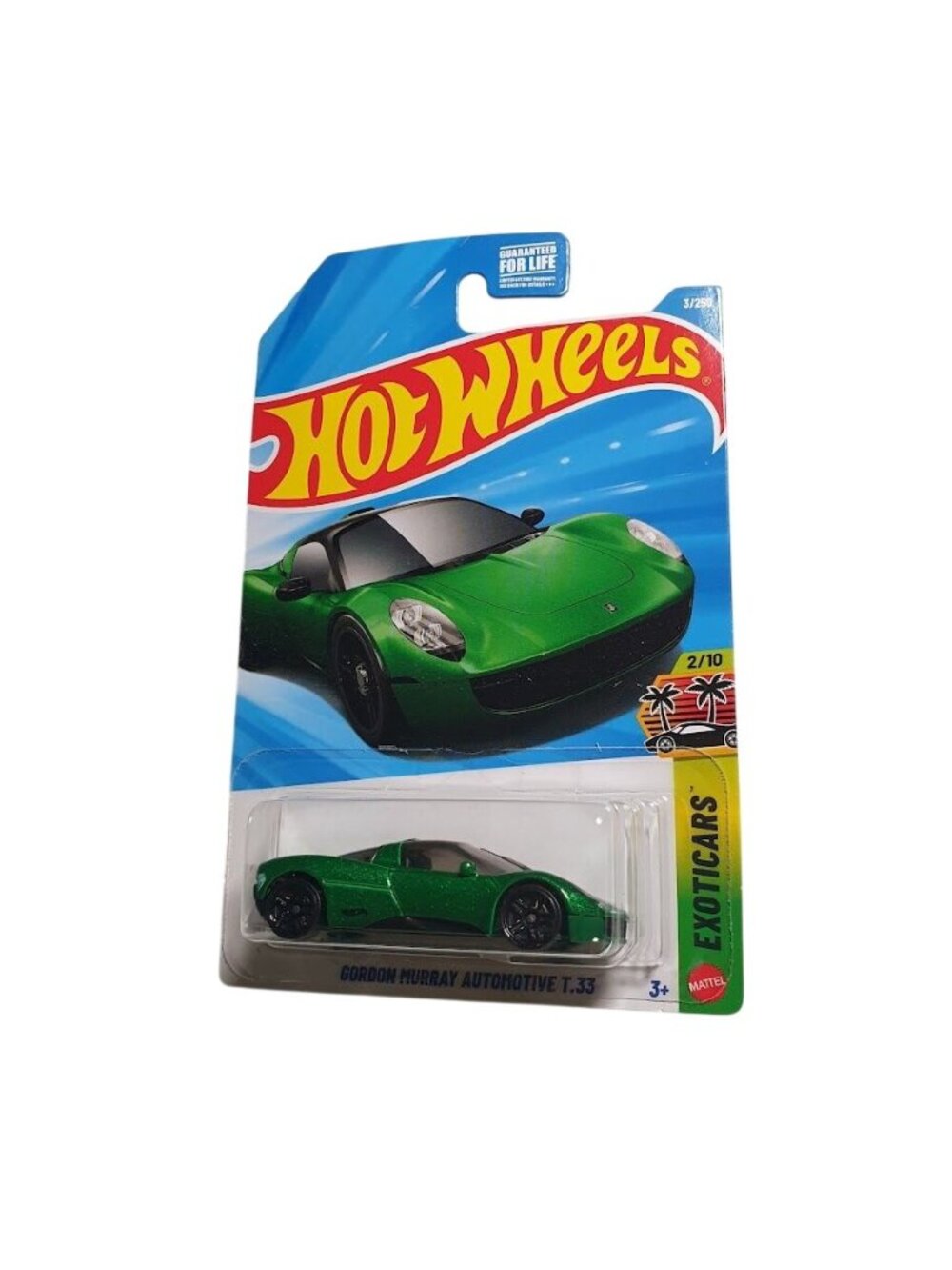 Hot Wheels Gordon Murray Automotive T33 Exotics Green Car 2022 Series 2/10 3/250